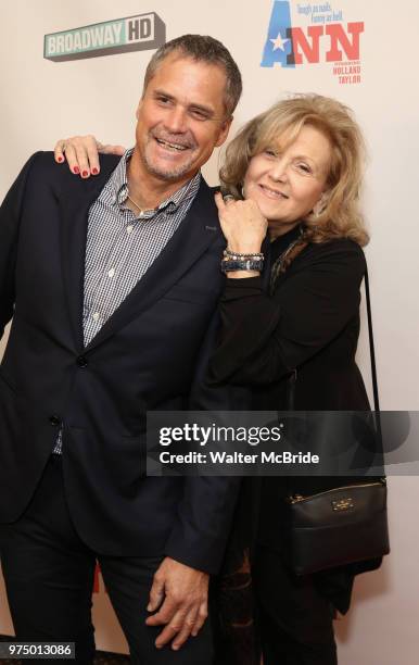 Art Collins and Brenda Vacarro attend a Special Broadway HD screening of Holland Taylor's 'Ann' at the the Elinor Bunin Munroe Film Center on June...