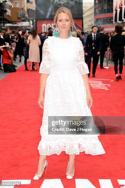 Edith Bowman attends the 'Ocean's 8' UK Premiere held at Cineworld Leicester Square on June 13, 2018 in London, England.