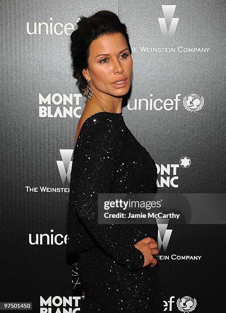 Actress Rhona Mitra arrives at the Montblanc Charity Cocktail hosted by The Weinstein Company to benefit UNICEF held at Soho House on March 6, 2010...