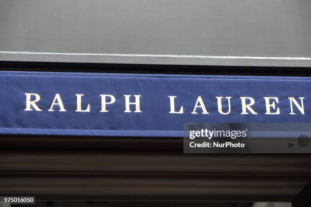 The shop of the American luxury brand Ralph Lauren is seen in Munich.