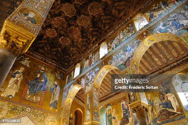 The Palatine Chapel, Cappella Palatina, is the royal chapel of the Norman kings of Sicily, at the centre of the Palazzo Reale in Palermo in Palermo...