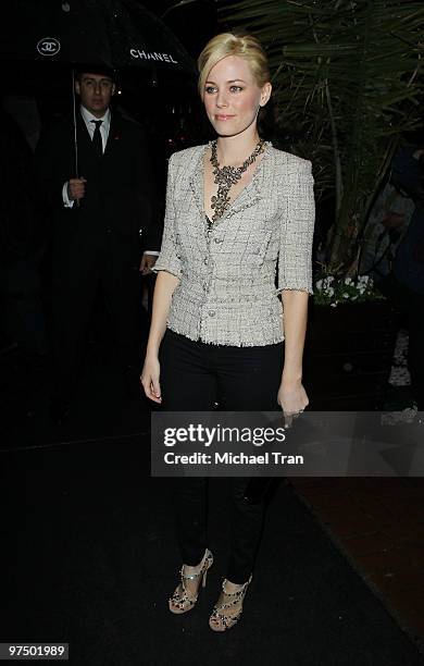 Elizabeth Banks arrives to the Chanel Hosts Pre-Oscar Dinner held at Madeo Restaurant on March 6, 2010 in Los Angeles, California.