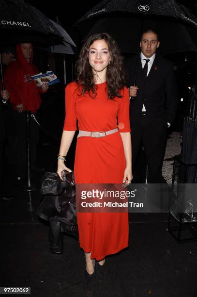 Olivia Thirlby arrives to the Chanel Hosts Pre-Oscar Dinner held at Madeo Restaurant on March 6, 2010 in Los Angeles, California.
