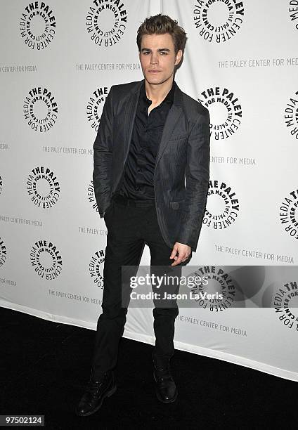 Actor Paul Wesley attends "The Vampire Diaries" event at the 27th annual PaleyFest at Saban Theatre on March 6, 2010 in Beverly Hills, California.