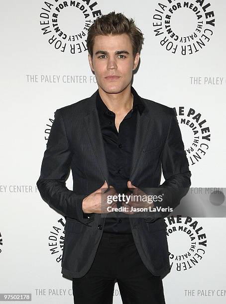 Actor Paul Wesley attends "The Vampire Diaries" event at the 27th annual PaleyFest at Saban Theatre on March 6, 2010 in Beverly Hills, California.