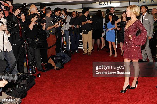 Actress Izabella Miko arrives at the Montblanc Charity Cocktail hosted by The Weinstein Company to benefit UNICEF held at Soho House on March 6, 2010...