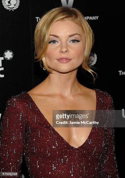 Actress Izabella Miko arrives at the Montblanc Charity Cocktail hosted by The Weinstein Company to benefit UNICEF held at Soho House on March 6, 2010...