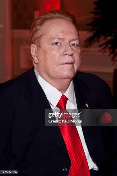 Publisher Larry Flynt at the 2010 An Evening with Larry King and Friends Gala at the Ritz-Carlton Hotel on March 6, 2010 in Washington, DC.