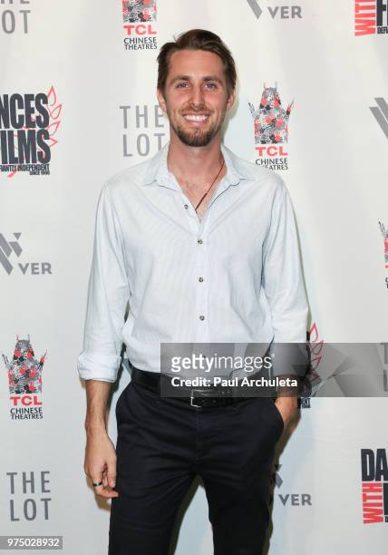 Actor Ryan Shoos attends the premiere of "Shooting In Vain" at the Dances With Films Festival at The TCL Chinese 6 Theatres on June 14, 2018 in...