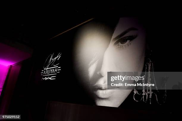 General view of atmosphere at MAC Cosmetics Aaliyah Launch Party on June 14, 2018 in Hollywood, California.