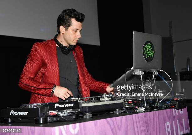 Mark Ronson attends MAC Cosmetics Aaliyah Launch Party on June 14, 2018 in Hollywood, California.