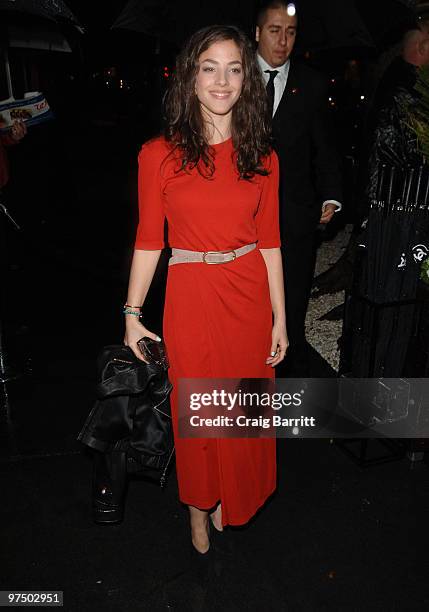 Olivia Thirlby arrives at the Chanel And Charles Finch Pre-Oscar Party Celebrating Fashion And Film at Madeo Restaurant on March 6, 2010 in Los...