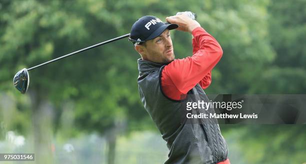 Rhys Davies of Wales on the 10th tee during day two of the Hauts de France Golf Open at Aa Saint Omer Golf Club on June 15, 2018 in Lumbres, France.