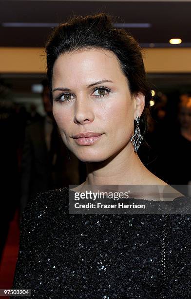 Actress Rhona Mitra arrives at the Montblanc Charity Cocktail Hosted By The Weinstein Company To Benefit UNICEF held at Soho House on March 6, 2010...