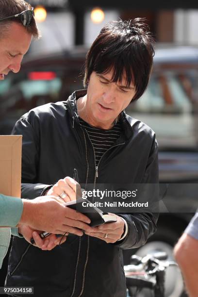 Johnny Marr is seen at BBC Radio 2 on June 15, 2018 in London, England.