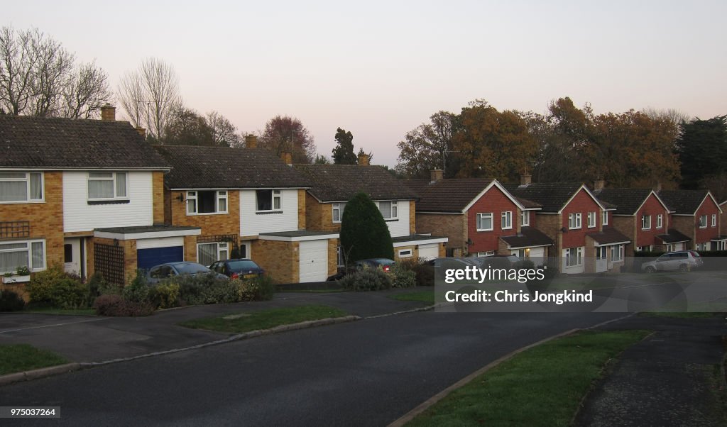 Houses on Residential Street suburbia