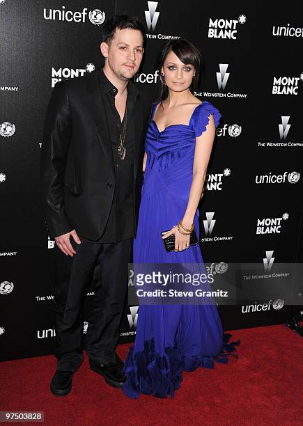 Joel Madden and Nicole Richie attends the Montblanc Charity Cocktail hosted by the Weinstein Company to benefit UNICEF at Soho House on March 6, 2010...