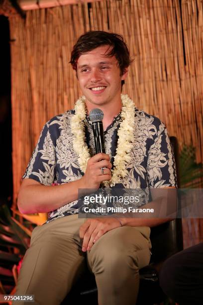 Nick Robinson receives the Rising Star Award at the 2018 Maui Film Festival on June 14, 2018 in Wailea, Hawaii.