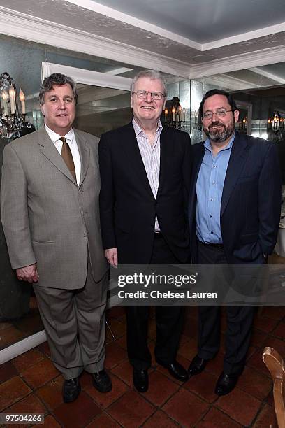 Sony CEO Sir Howard Stringer and Sony Pictures Classics co-presidents Tom Bernard and Michael Barker attends the Sony Classics Dinner Party at Il...