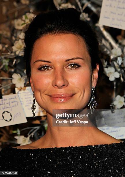 Actress Rhona Mitra attends the Montblanc Charity Cocktail hosted by The Weinstein Company to benefit UNICEF held at Soho House on March 6, 2010 in...