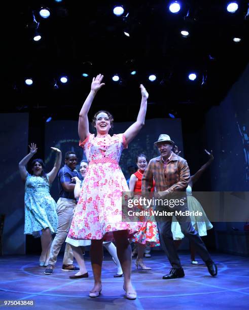 Melissa Errico and cast during a Sneak Peak of the Irish Repertory Theatre Production of 'On A Clear Day You Can See Forever' at the Irish Repertory...