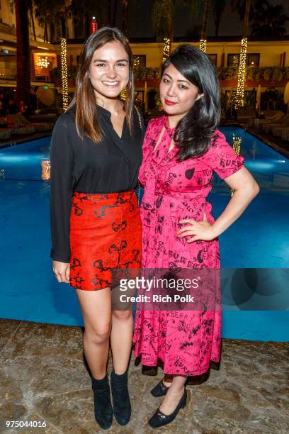 Actress Rachel Whitney and producer Andrea Chung pose for a photo at an event where Flaunt Presents a private screening of Eva Dolezalova's "Carte...