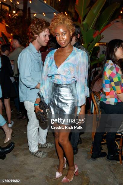 Actress Tolula Adeyemi attends an event where Flaunt Presents a private screening of Eva Dolezalova's "Carte Blanche" at Hollywood Roosevelt Hotel on...