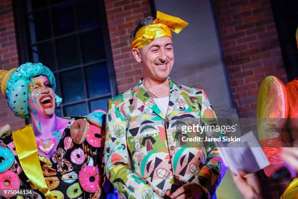 Acid Betty and Alan Cumming attend the 2018 High Line Hat Party at the The High Line on June 14, 2018 in New York City.