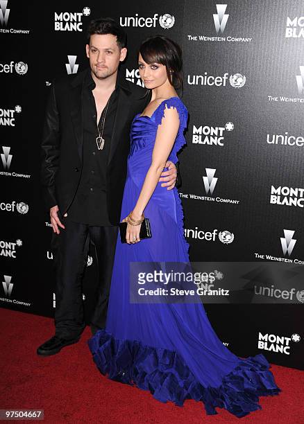 Joel Madden and Nicole Richie attends the Montblanc Charity Cocktail hosted by the Weinstein Company to benefit UNICEF at Soho House on March 6, 2010...