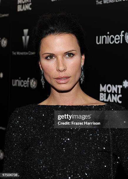 Actress Rhona Mitra arrives at the Montblanc Charity Cocktail Hosted By The Weinstein Company To Benefit UNICEF held at Soho House on California. On...