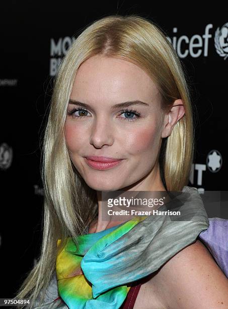 Actress Kate Bosworth arrives at the Montblanc Charity Cocktail Hosted By The Weinstein Company To Benefit UNICEF held at Soho House on California....