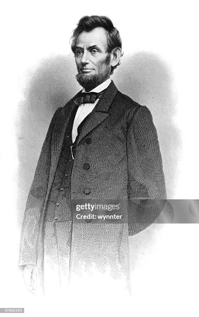 Retrato de Abraham Lincoln pé, 1864