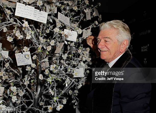 Actor Seymour Cassel attends the Montblanc Charity Cocktail hosted by The Weinstein Company to benefit UNICEF held at Soho House on March 6, 2010 in...
