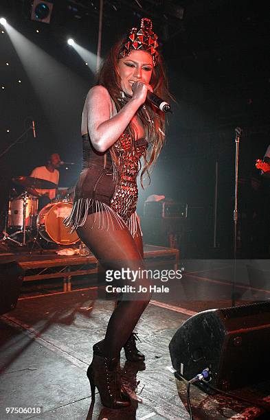 Singer Gabriella Cilmi performs at the G-A-Y clubnight, at Heaven on March 6, 2010 in London, England.