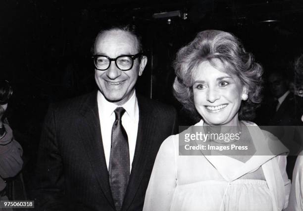 Barbara Walters and Alan Greenspan circa 1982 in New York.