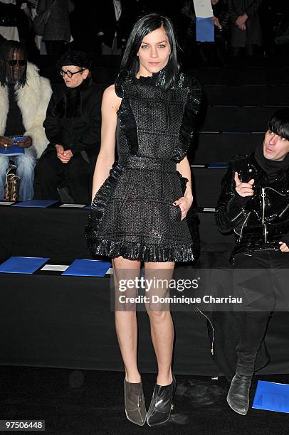 Leigh Lezark from the Misshapes attends the Karl Lagerfeld Ready to Wear show as part of the Paris Womenswear Fashion Week Fall/Winter 2011 at Espace...