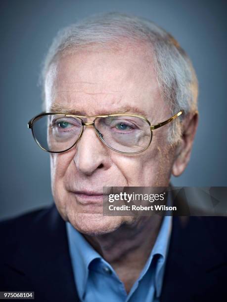 Actor Michael Caine is photographed for the Times on February 7, 2018 in London, England.