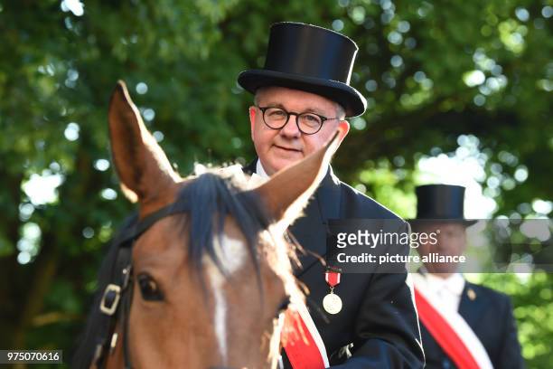 May 2018, Germany, Weingarten: Baden-Wuerttemberg's Justice Minister Guido Wolf of the Christian Democratic Union participates in the traditional...