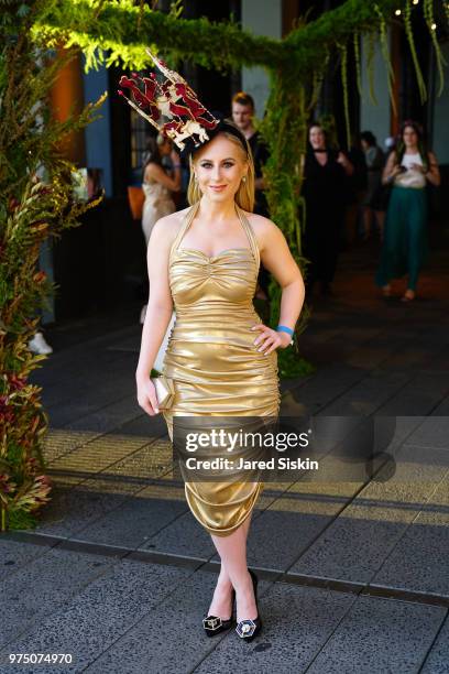 Sydney S. Attends the 2018 High Line Hat Party at the The High Line on June 14, 2018 in New York City.