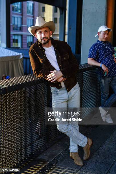 Joseph Akel attends the 2018 High Line Hat Party at the The High Line on June 14, 2018 in New York City.