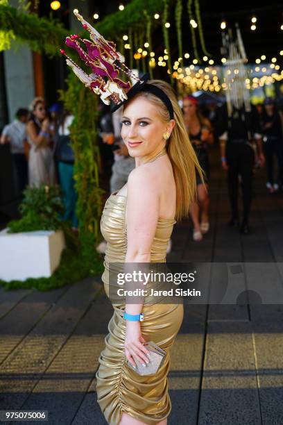 Sydney S. Attends the 2018 High Line Hat Party at the The High Line on June 14, 2018 in New York City.