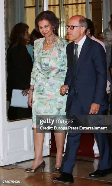 Queen Sofia attends Mapfre Foundation Awards 2017 at Casino de Madrid on June 14, 2018 in Madrid, Spain.