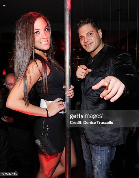 Sammi Giancola and Ronnie host at Jet Nightclub at The Mirage on March 6, 2010 in Las Vegas, Nevada.
