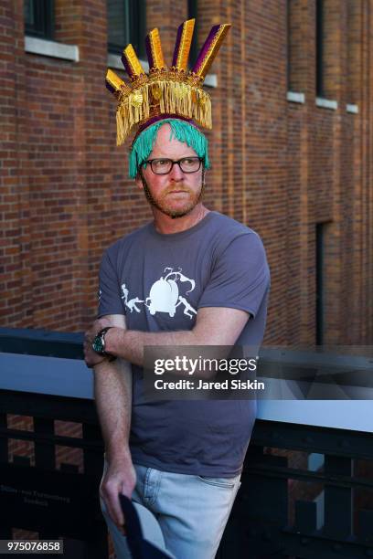 Scott Skey attends the 2018 High Line Hat Party at the The High Line on June 14, 2018 in New York City.