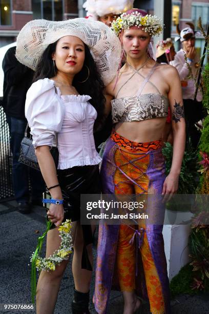 Kim Shui and Liz Harlin attend the 2018 High Line Hat Party at the The High Line on June 14, 2018 in New York City.