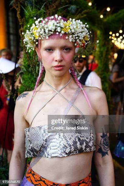 Liz Harlin attends the 2018 High Line Hat Party at the The High Line on June 14, 2018 in New York City.