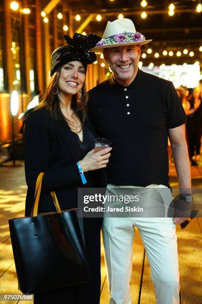 Erica Russo and Kevin Harder attend the 2018 High Line Hat Party at the The High Line on June 14, 2018 in New York City.