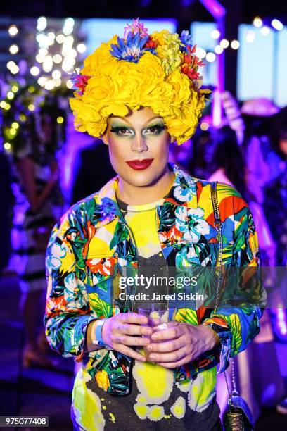 Guest attends the 2018 High Line Hat Party at the The High Line on June 14, 2018 in New York City.