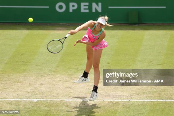 Mona Barthel of Germany during Day Seven of the Nature Valley open at Nottingham Tennis Centre on June 15, 2018 in Nottingham, England.