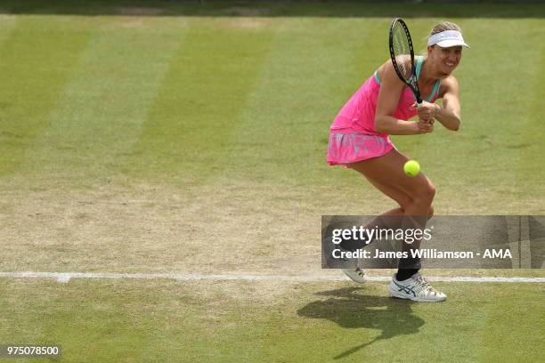 Mona Barthel of Germany during Day Seven of the Nature Valley open at Nottingham Tennis Centre on June 15, 2018 in Nottingham, England.